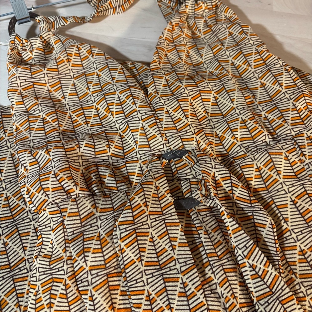 Geometric Patterned Beachy Jumpsuit - Picture 2 of 6